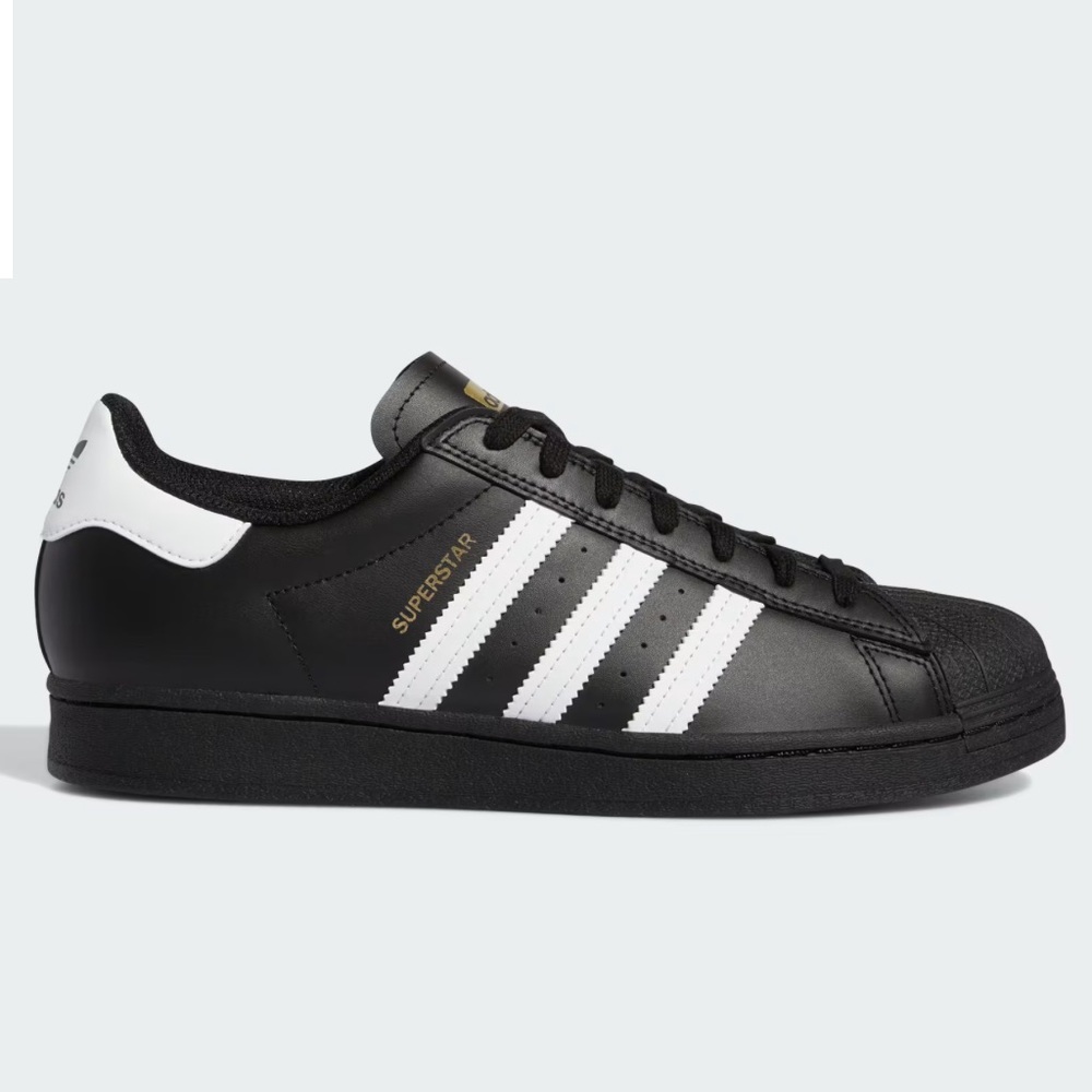 Adidas Superstar Women’s  Black Sneakers 9